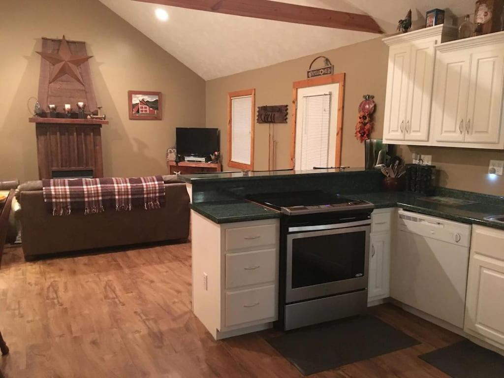 Gas Fireplace, Firepit, And Cedar Adirondack Chair Spencer 외부 사진