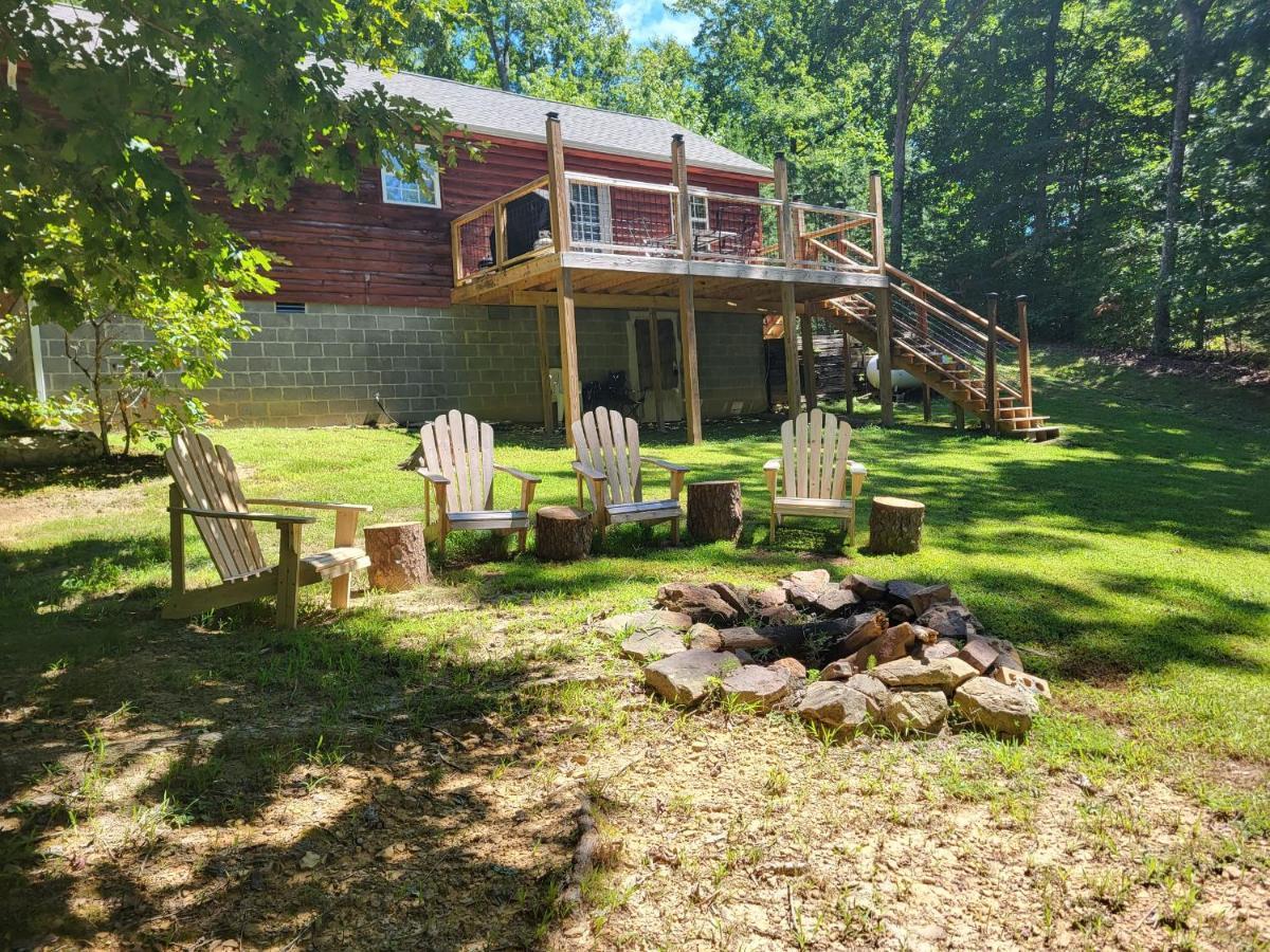 Gas Fireplace, Firepit, And Cedar Adirondack Chair Spencer 외부 사진